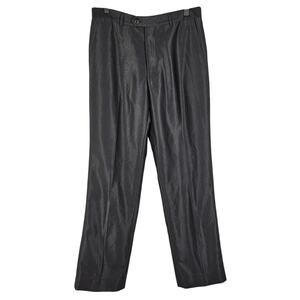 ARMANI DAVID MEN'S BLACK SLACKS PANT W32 x L32 - DESIGNER PANT